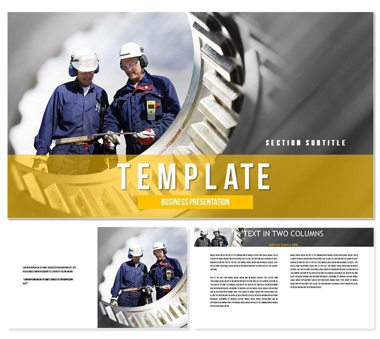 Technical Characteristics PowerPoint Template