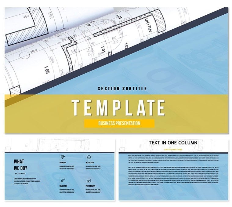 Architectural project PowerPoint Presentation Template