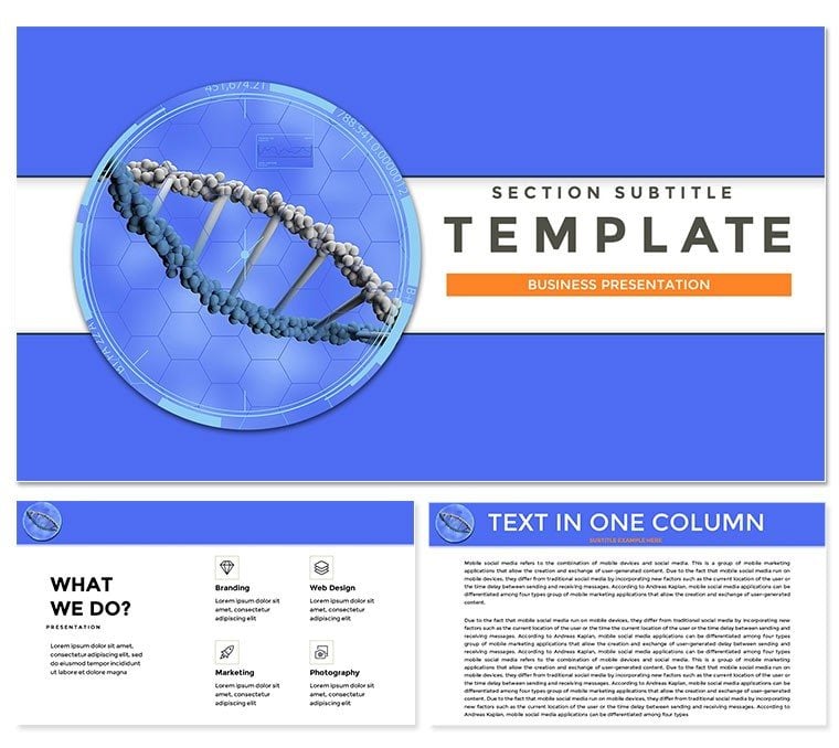 Cytology and Genetics PowerPoint Presentation Template