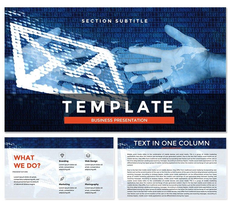 Service Massive Email Mailings PowerPoint Presentation Templates