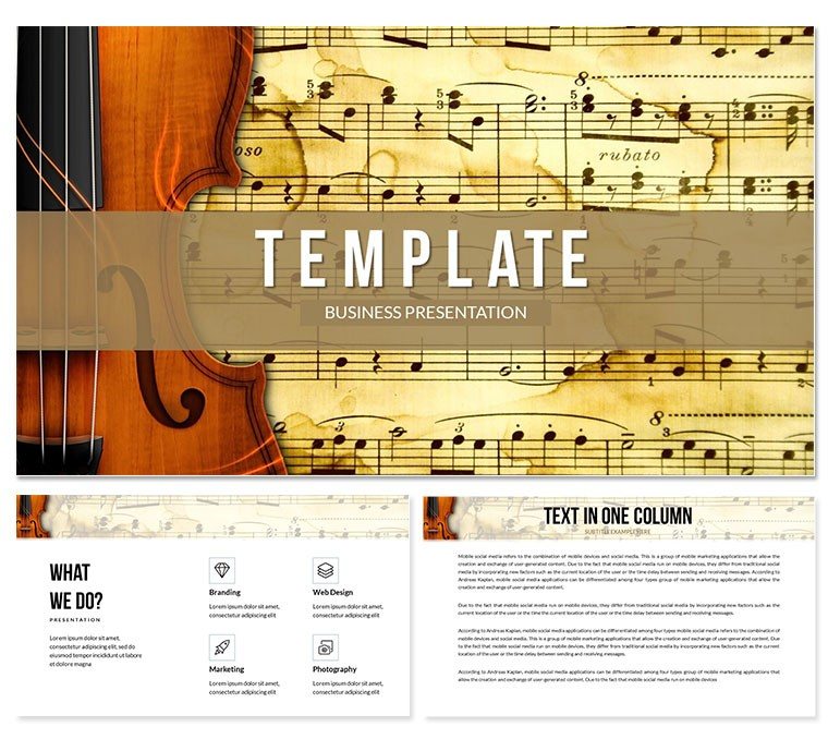 Music Notes Interactive PowerPoint Template - Download Presentation