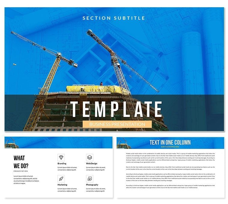 Construction Company Presentation Templates