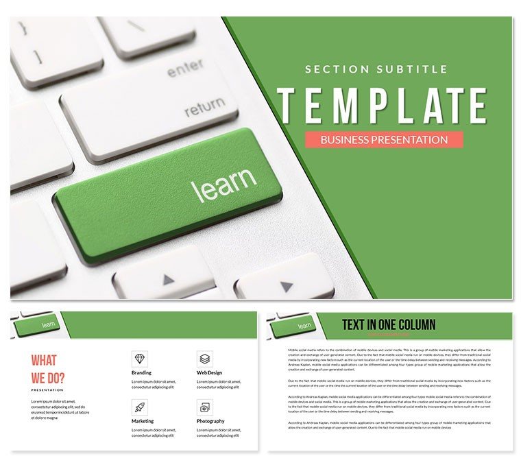 Learning System PowerPoint templates - Presentattion