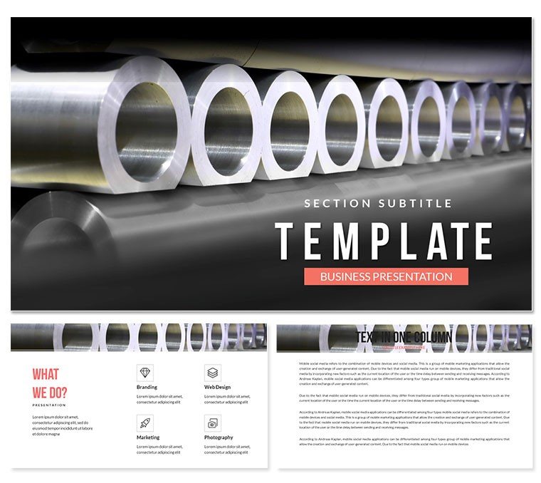 Stainless steel tube stockists PowerPoint template
