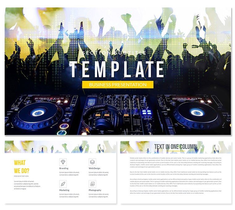 DJ mixer PowerPoint templates
