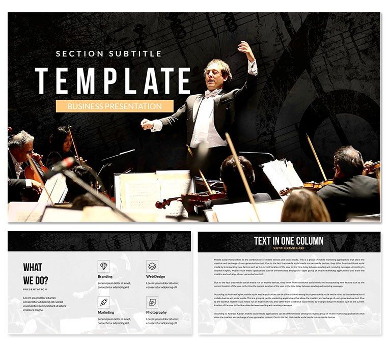 Conductor - Classical Music PowerPoint template