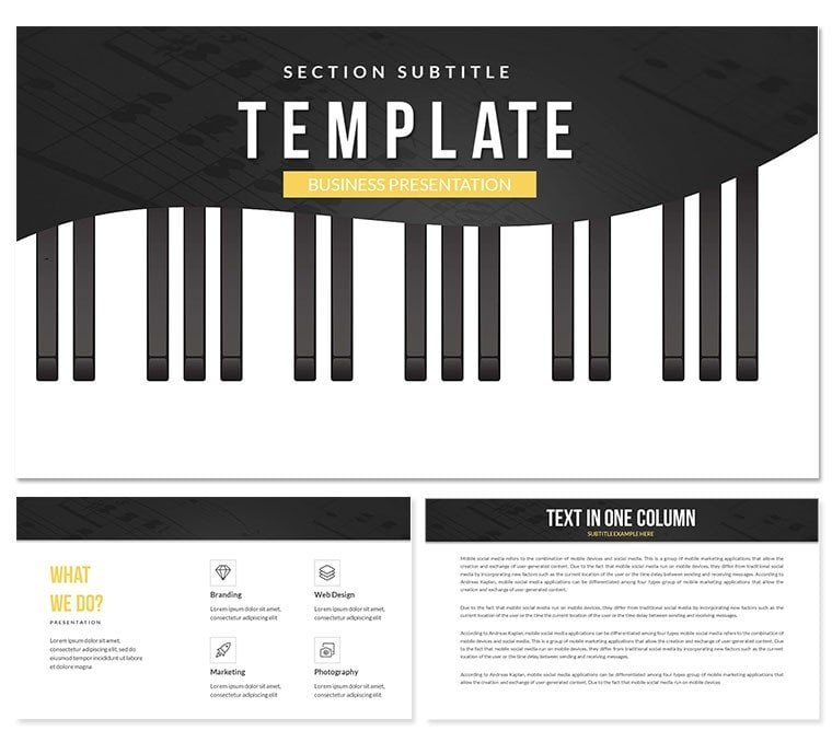 Notation for beginners musicians PowerPoint templates