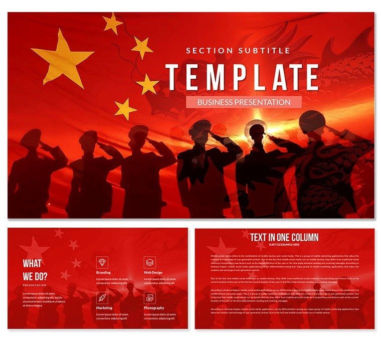 Army Armed Forces China PowerPoint Templates