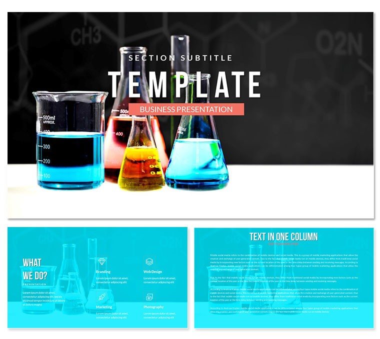 General and Molecular Chemistry PowerPoint Template