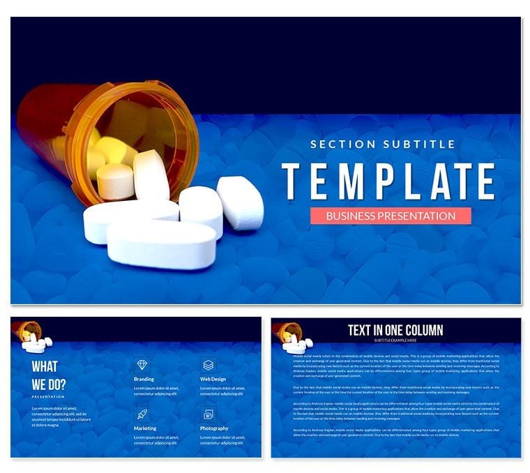 Vitamin Supplements PowerPoint template
