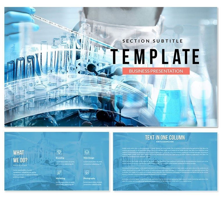 Explore the World of Science: Engaging PowerPoint Presentation Template for Science Experiments