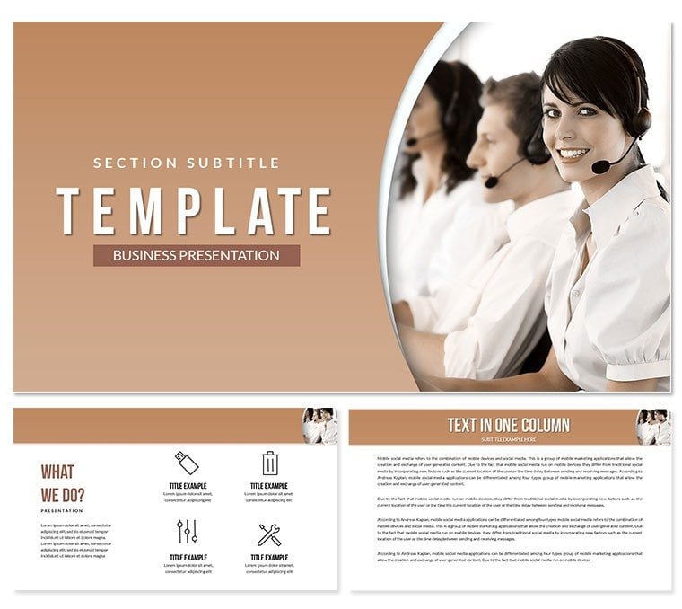 Business Telephone Service PowerPoint templates