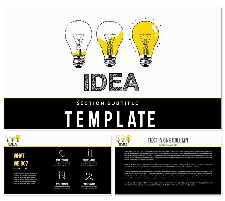 Idea of Planning Applications PowerPoint Template