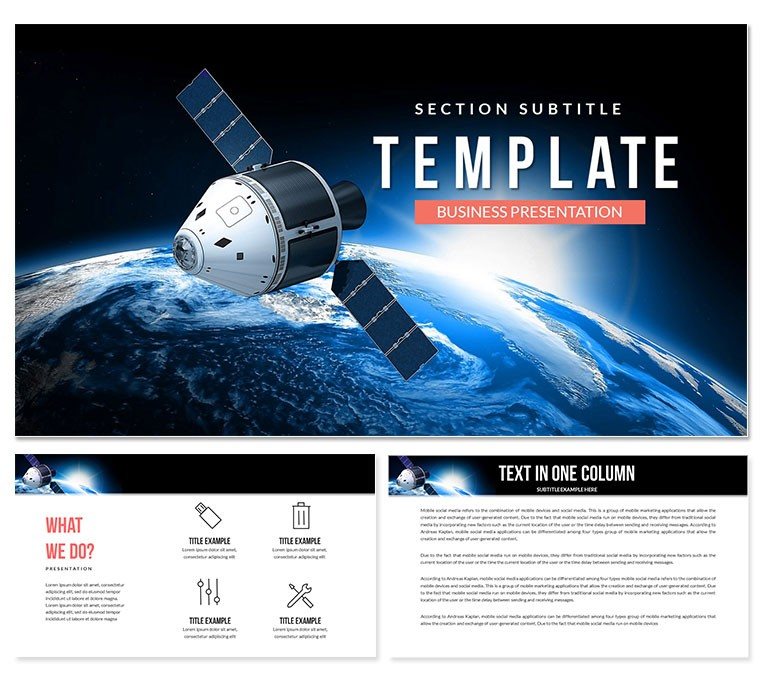 Space Capsule PowerPoint Template