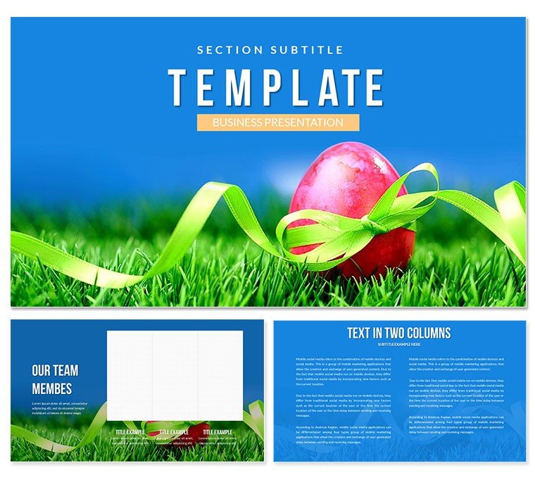 Holidays Easter Eggs PowerPoint Templates
