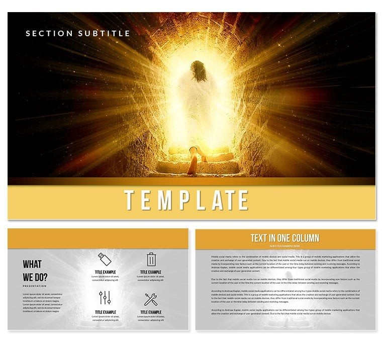 Easter PowerPoint Template: Resurrection-themed Designs for Presentation