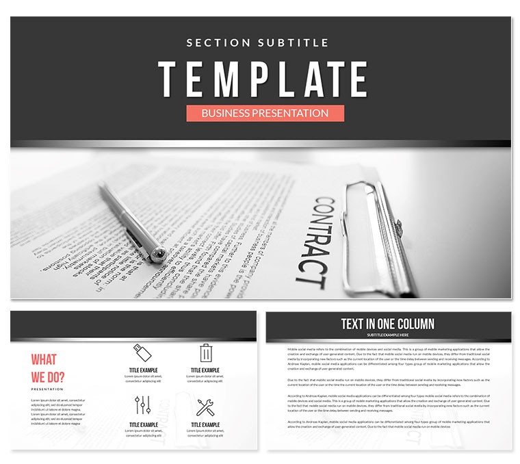 Contract Law PowerPoint Templates