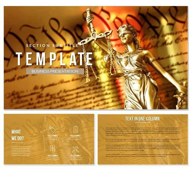 Administrative Law PowerPoint Template