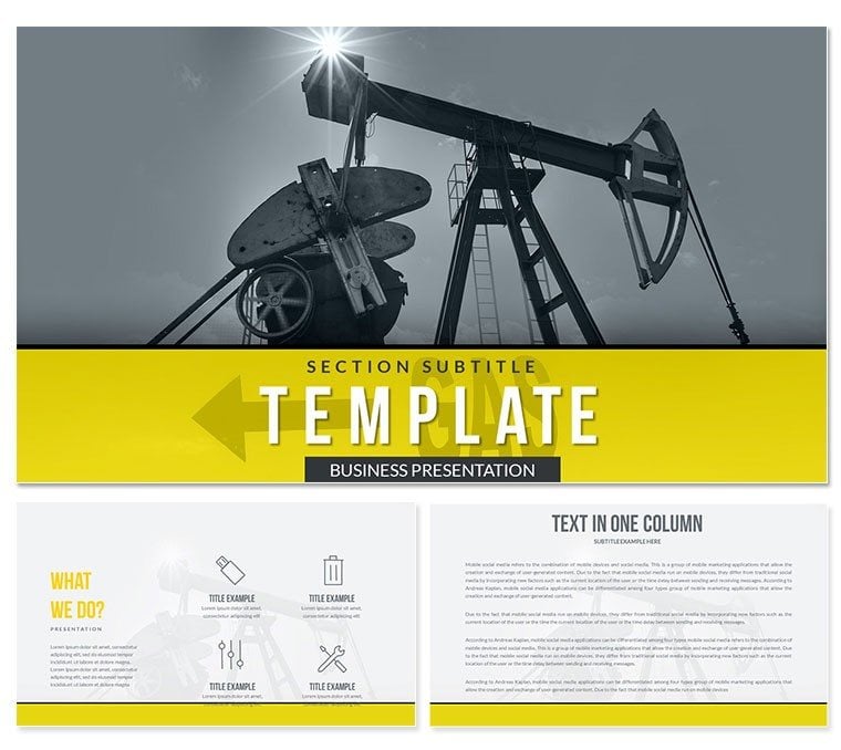 Extraction Oil and Gas PowerPoint Template