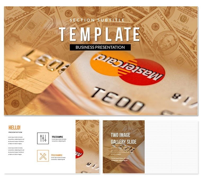 Mastercard Credit Card PowerPoint Template