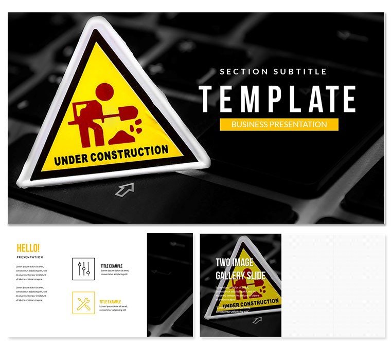 Website Under Construction PowerPoint templates