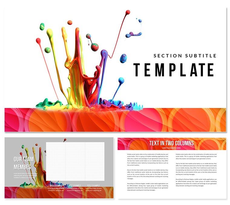 Abstract Color Picker PowerPoint templates
