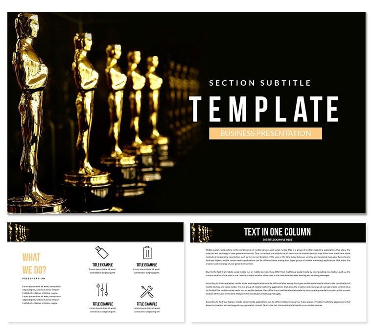 Oscar Winners PowerPoint template Presentation