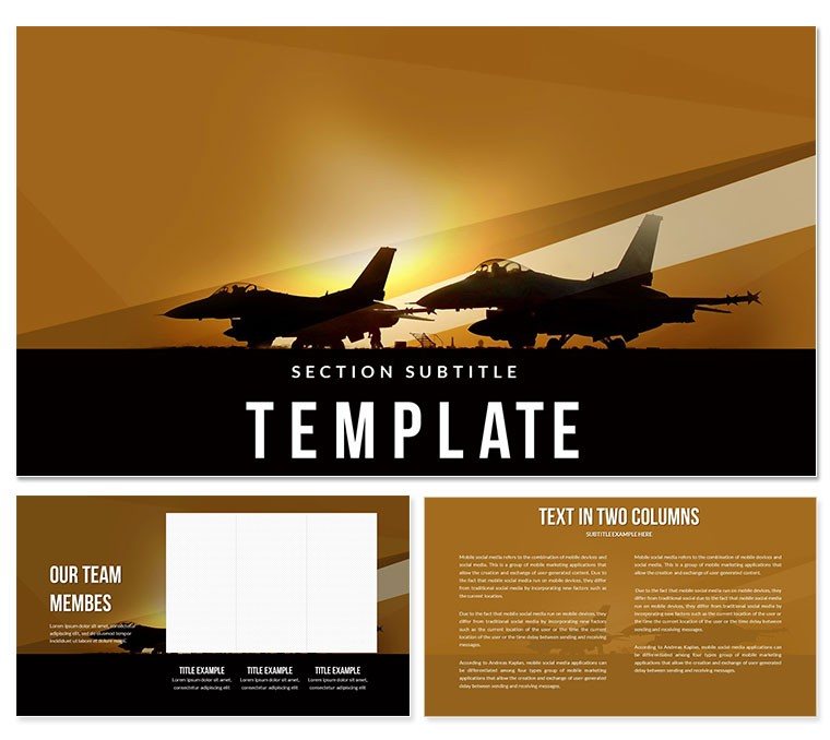Battleplans: Military Aviation PowerPoint Template