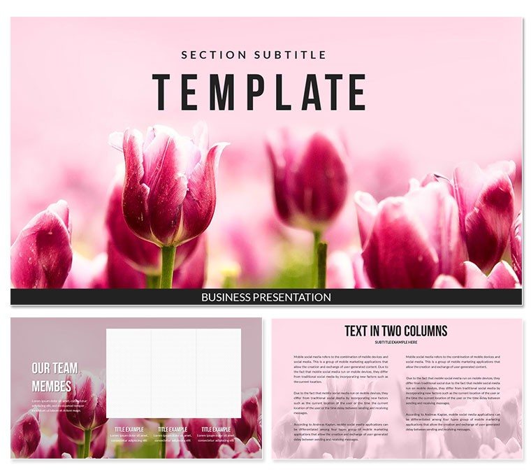 Tulips PowerPoint template