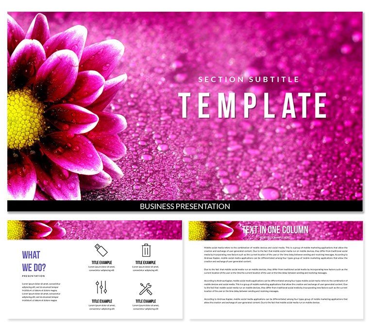 Flower Delivery PowerPoint template for presentation