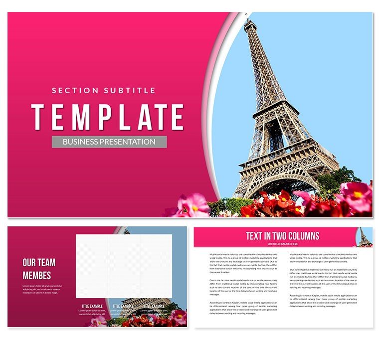 Eiffel Tower Paris PowerPoint templates