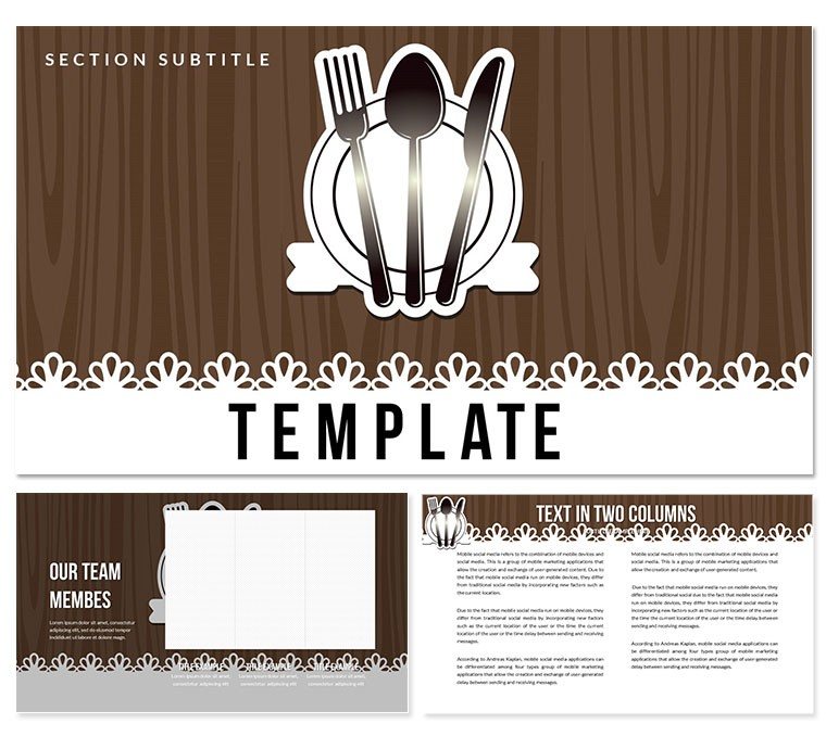 Powerpoint Restaurant Menu Template