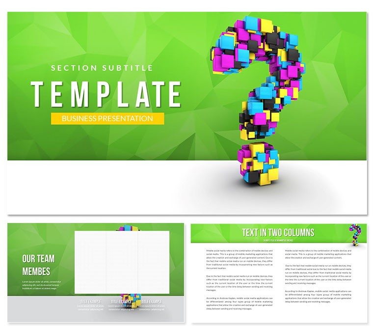 Interesting questions PowerPoint templates for presentation