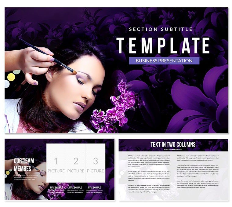 Make-Up Cosmetics PowerPoint Template