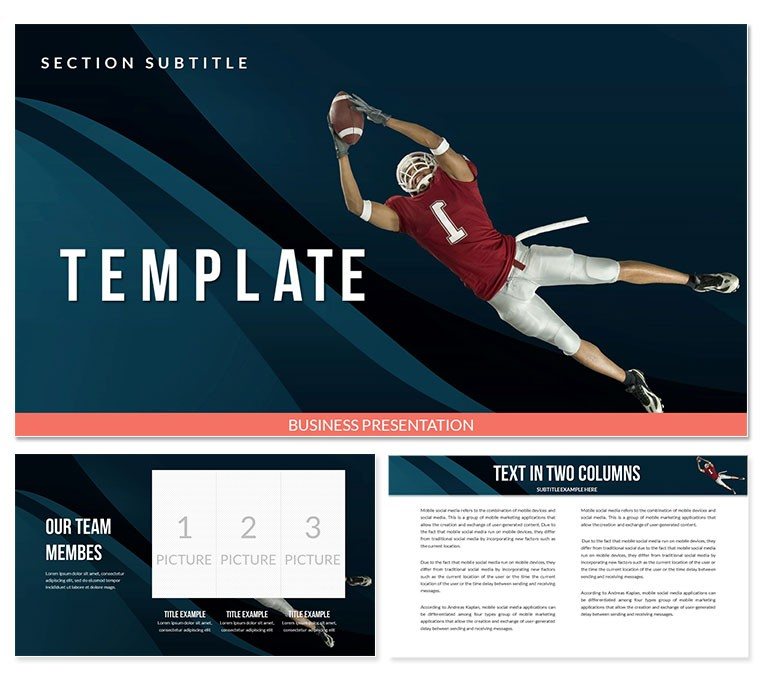 American Football - Games PowerPoint template