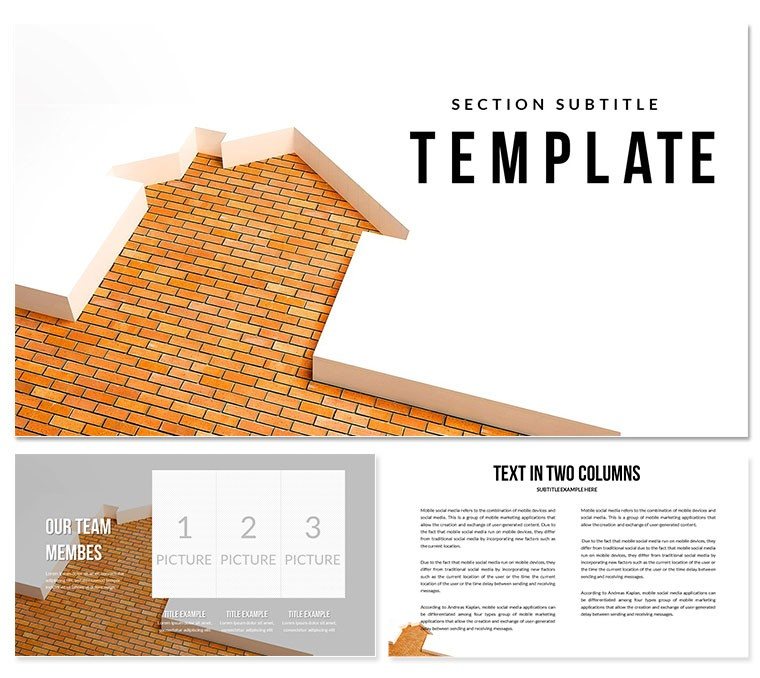 House Construction PowerPoint Template: Presentation