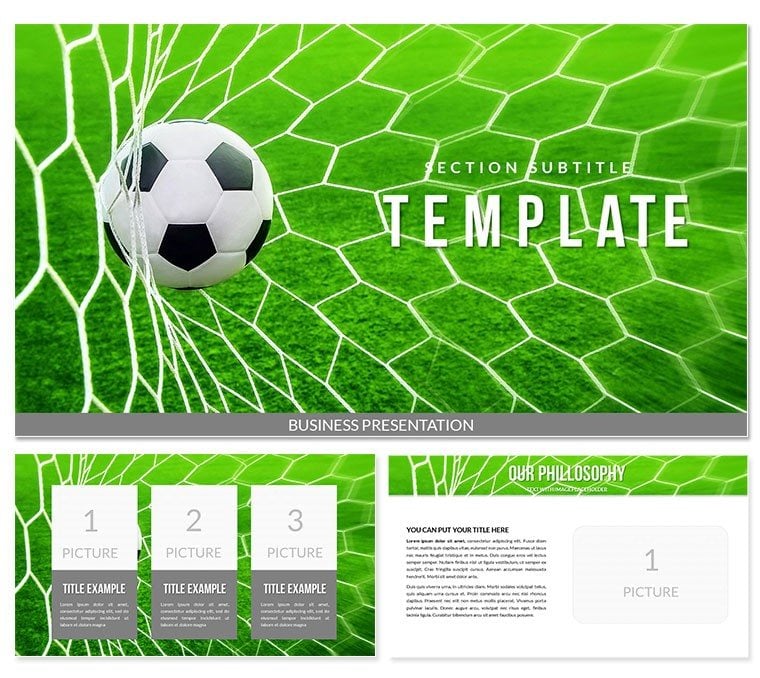 Soccer Ball, Football Gates PowerPoint templates
