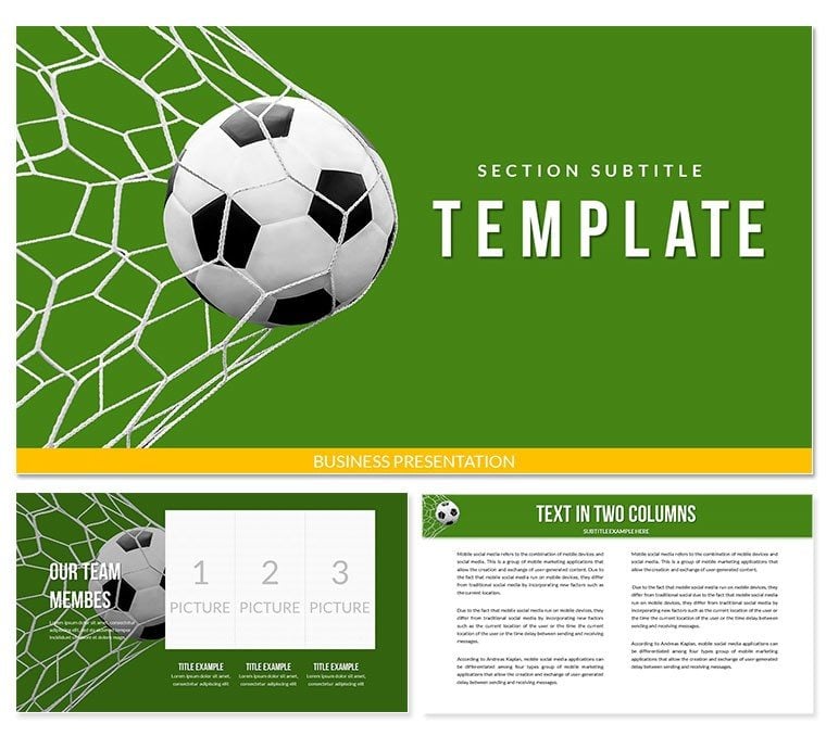 Football Statistics, Goal PowerPoint templates