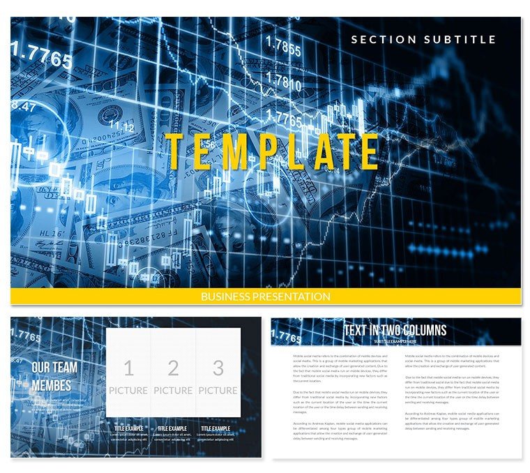 Financial Graphs PowerPoint Template for Presentation