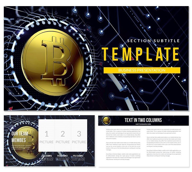 Bitcoin Trading Platform PowerPoint Template: Presentation