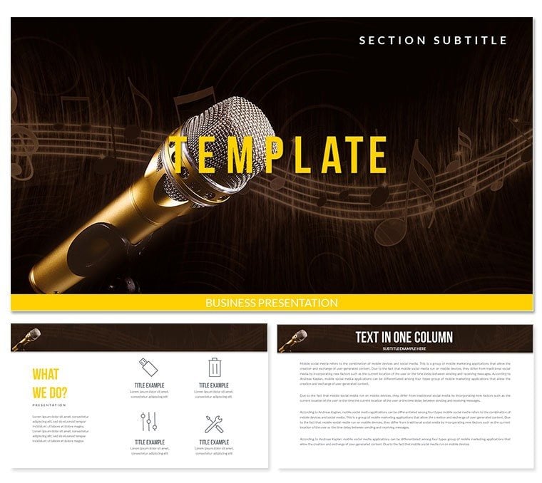 Affordable Microphones for Studio PowerPoint Templates