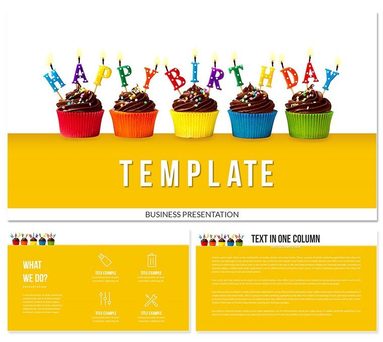 Birthday Party Project PowerPoint templates