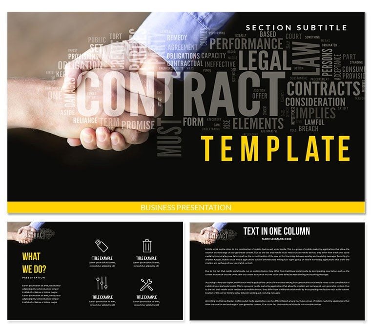Legal Contract PowerPoint templates