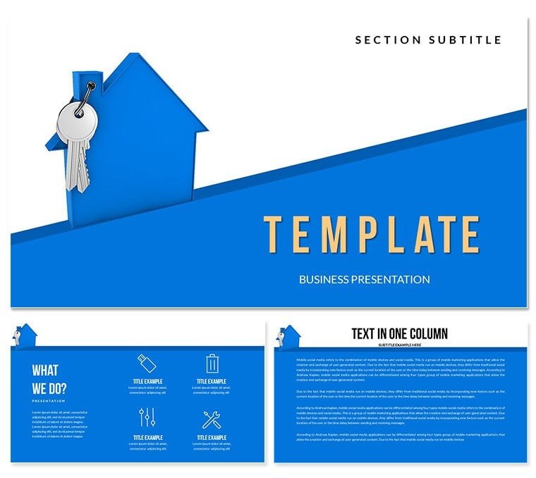 Turnkey Mean in Real Estate PowerPoint Template: Presentation