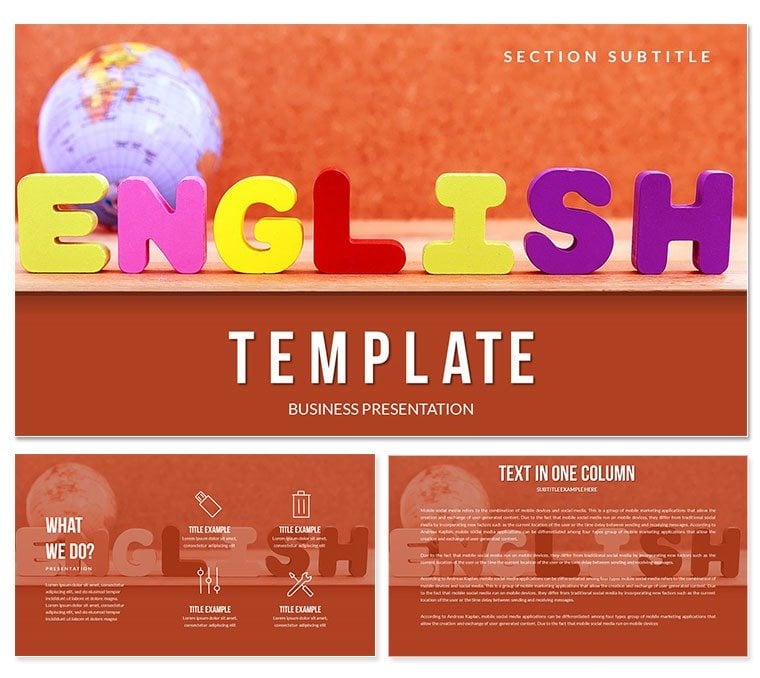 Learn English PowerPoint Templates