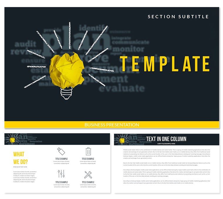 Idea Plan : Step-by-Step Instructions PowerPoint Templates
