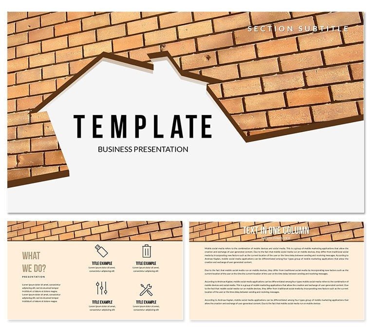 Brick House PowerPoint templates