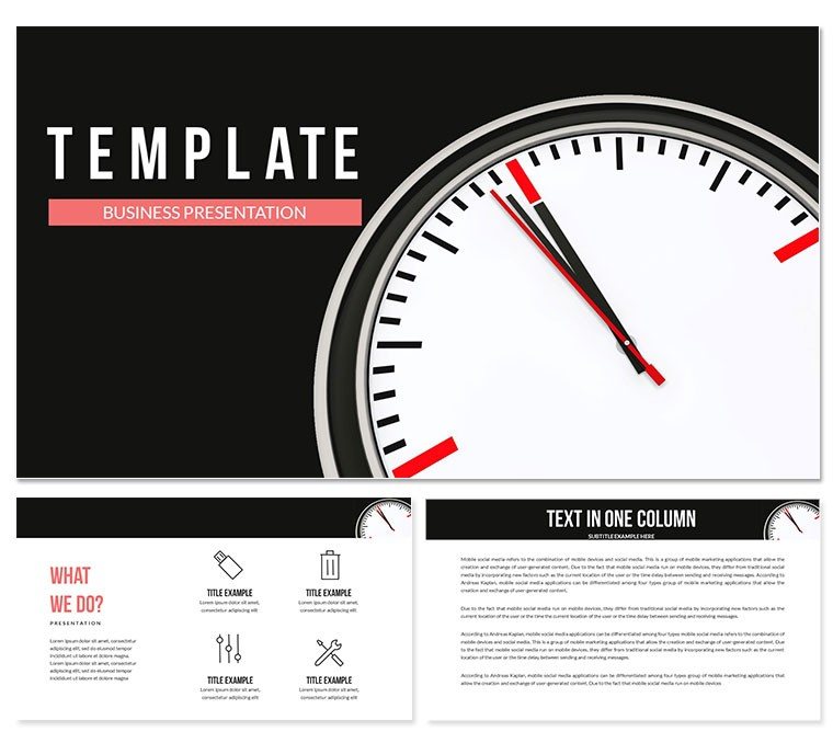 Personal World Clock PowerPoint templates