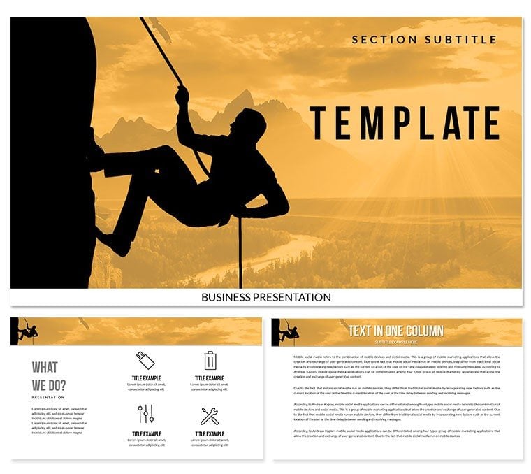 Climb to the Top PowerPoint templates