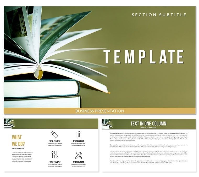 Read Books Online PowerPoint templates